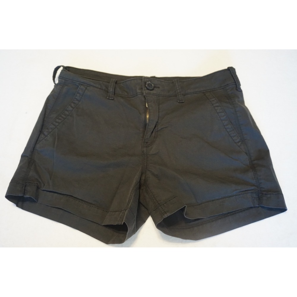 American Eagle Outfitters Womens Gray Chino Shorts Size 6 Cotton Lyocell Stretch